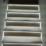 Staircase with lights